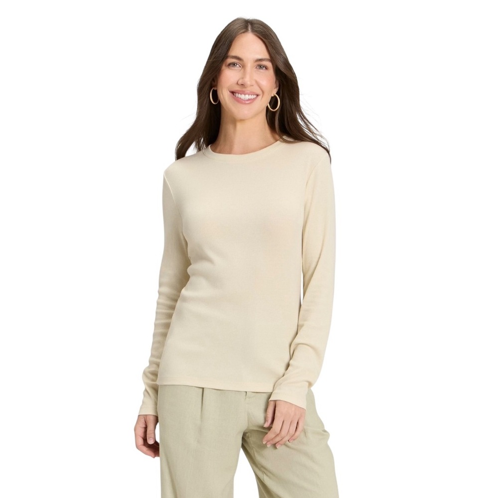 A New Day Long Sleeve Modal Blend Ribbed Tee
